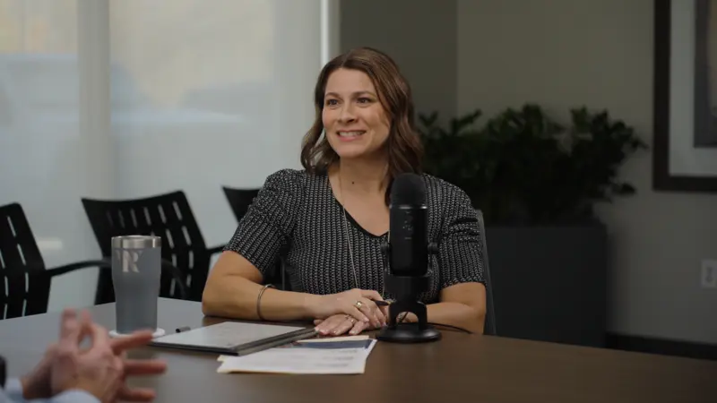 Two-person conversation recording session