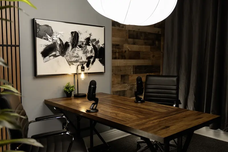 Full podcast studio rental in Eagle Idaho