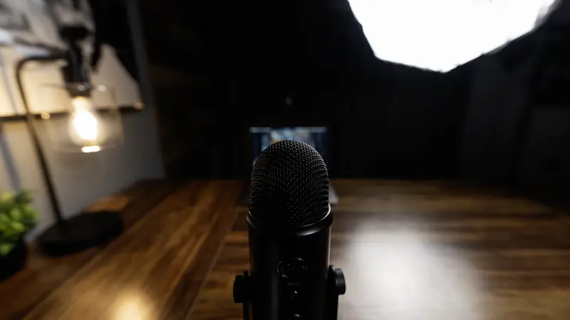 Solo desk setup for content creators