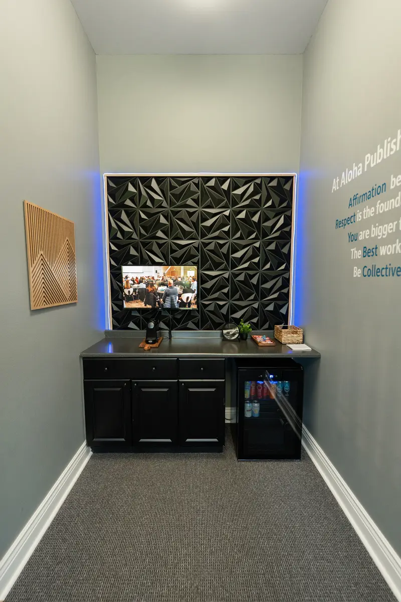 Full overview of Aloha Media Studio production space
